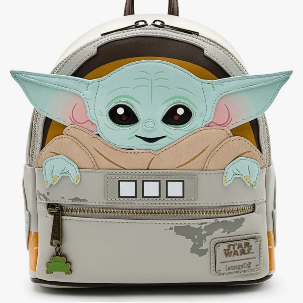 Loungefly Green and Cream Star Wars Backpack NWOT